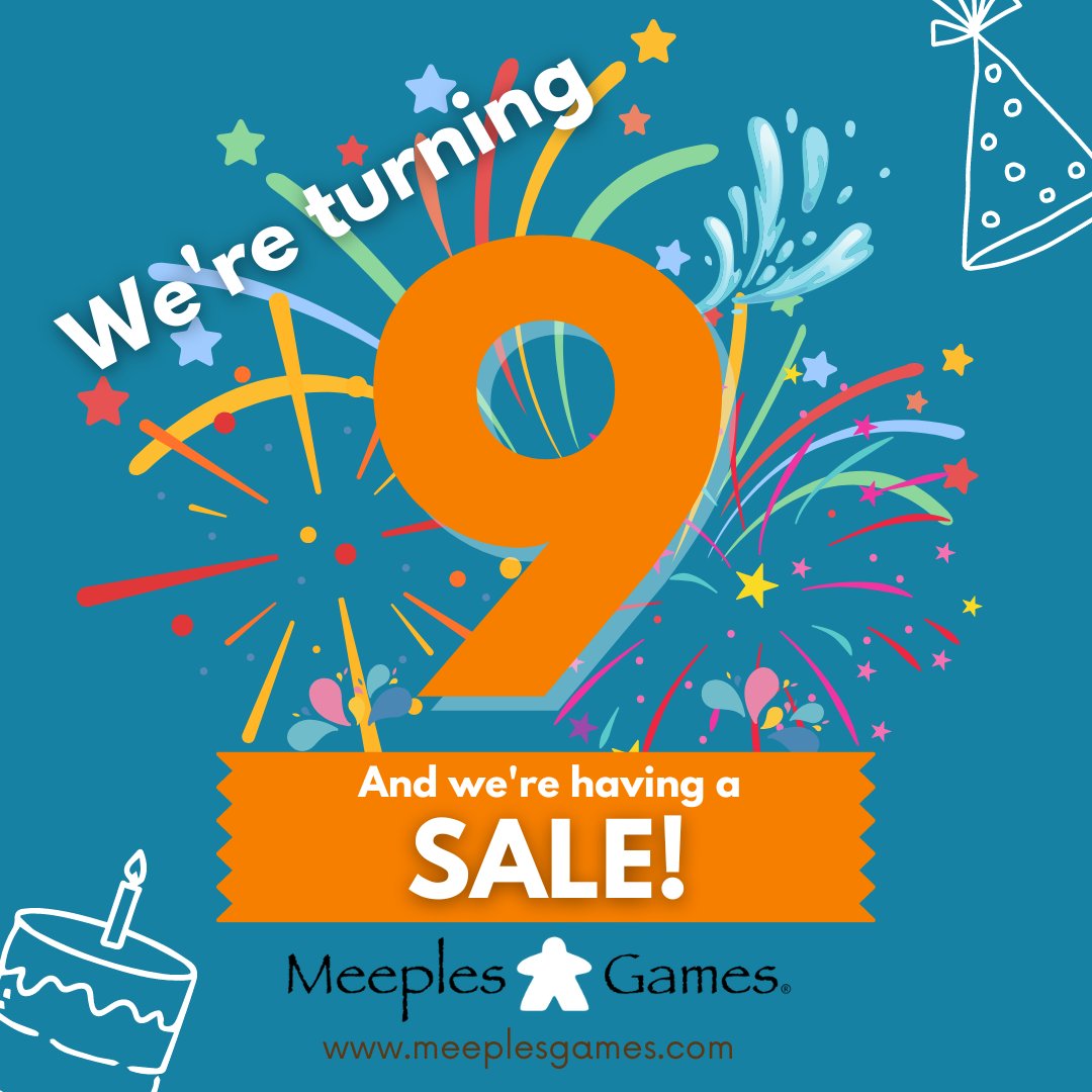 MeeplesGames's tweet photo. 🎂 Birthday Sale - up to 50% off! 🎂 - https://t.co/lRDNq6CvMC https://t.co/Df8Br2SBGS
