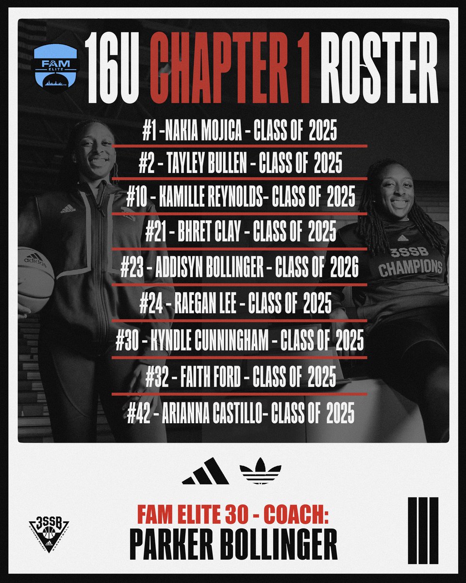 FAMhoopsGbb's tweet photo. FAM Elite 30 . 
Adidas 3SSB . Chapter 1 
16u Schedule &amp; Roster Release

📍Legends Event Center - Bryan,Tx 
🗓️ May 19-21 / / / #TheFAMway https://t.co/9XV89Aoqod