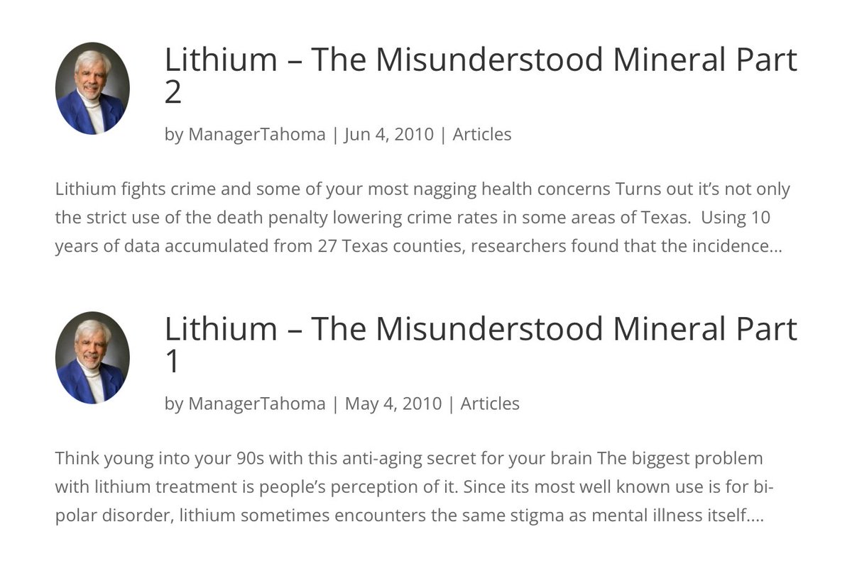 Larry Cook on Twitter: “LITHIUM OROTATE - This mineral is a powerful