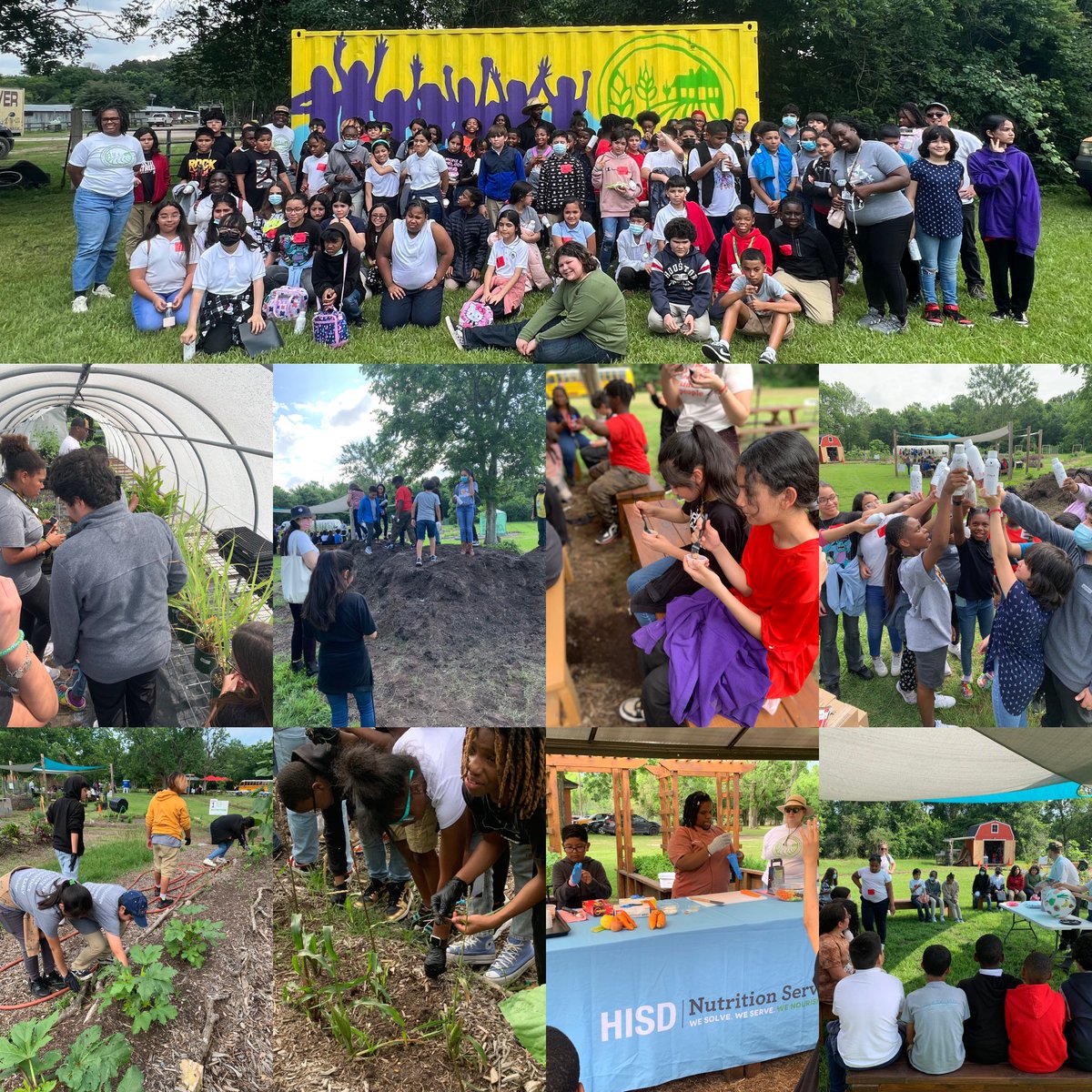 HisdProjectExJr's tweet photo. How many of us can say we can grow our own foods?!? Thank you to the Food &amp; Agriculture Literacy Center at Mykawa Farm for showing our  Project Explore Jr scholars the “farm to table” life! @GLECPVA @Robinson_HISD @CMartinez_HISD https://t.co/NM3deK5xzz