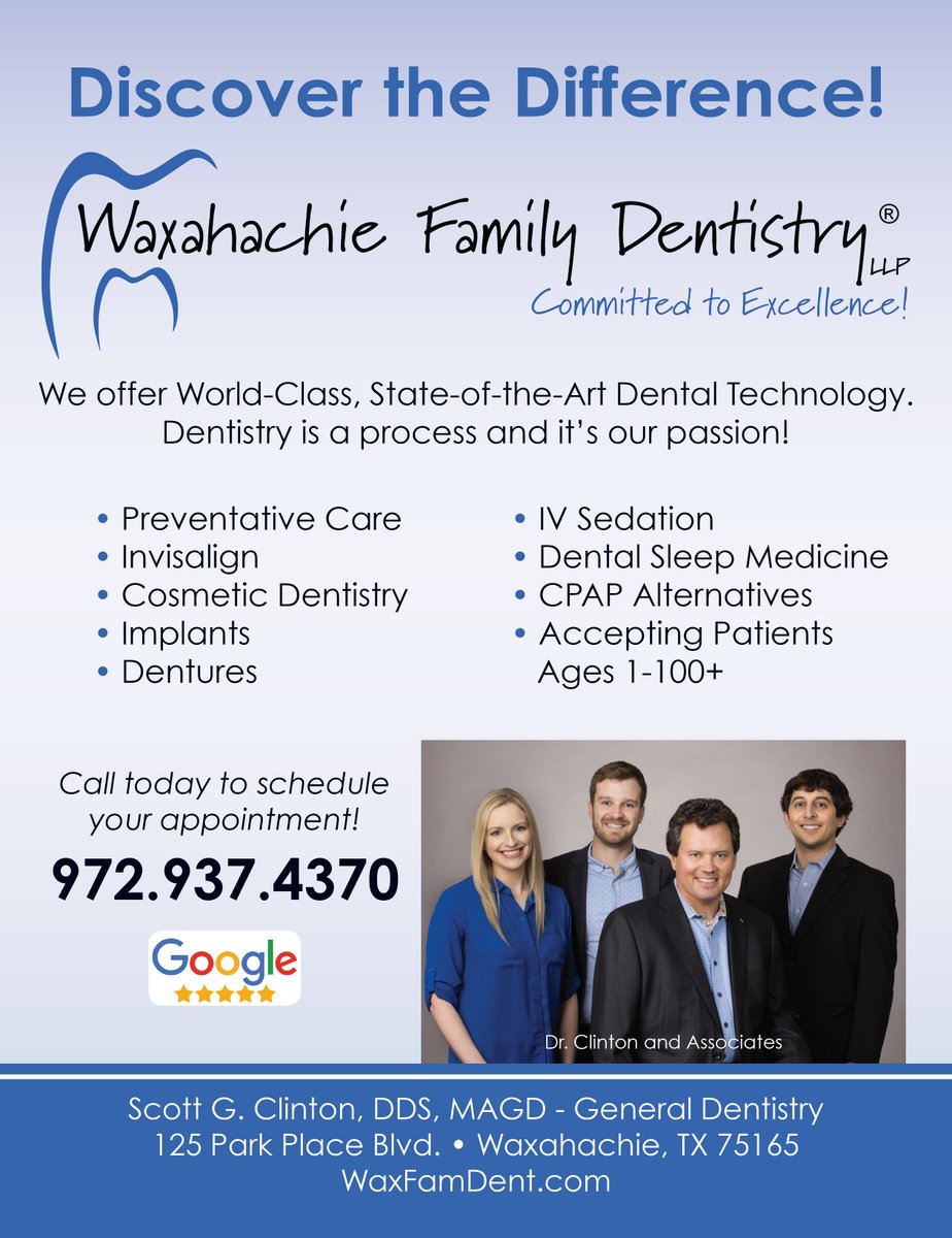💙 <a href="/WaxFamDent/">Waxahachie Family Dentistry & Dental Sleep Med.</a>