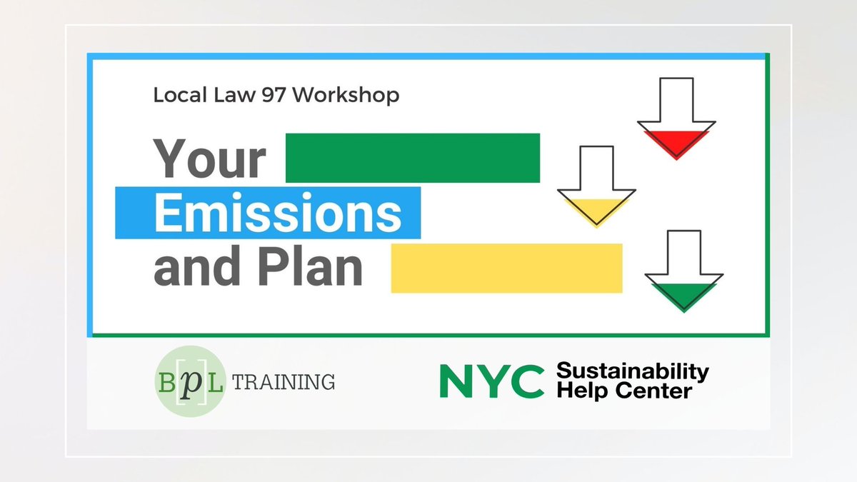 #LocalLaw97 will introduce carbon emissions caps on NYC buildings starting in 2024. In order to prepare, we are offering an expert led course on assessing, planning and implementing projects to improve your building’s energy efficiency! Register now: tinyurl.com/LL97plan