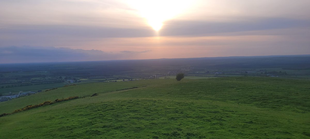 Our #glamping guests from California enjoyed their walk up Croghan Hill this evening.  Reportedly from the top you can see 22 counties on a good day . 
There is so much to do and see here in the Midlands  

#MountBriscoeOrganicFarm 
#weekendbreaks 
#visitoffaly 
#Airbnb