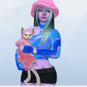 ᴀᴜᴅʀᴇʏ on Twitter: "gave her an alien kitty! #thesims4 #showusyoursims"