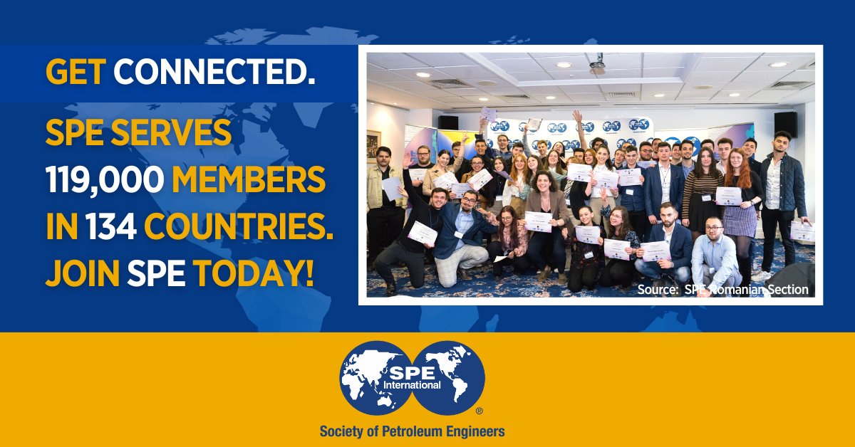SPEtweets's tweet photo. SPE supports over 119,000 members from 138 countries on their professional journeysβand we would like to support you too!
Broaden your circle of professional contacts and accelerate your career development through networking.
>> https://t.co/iiSMz5tILy
#WeAreSPE #JoinSPE https://t.co/W1SQBmXayQ