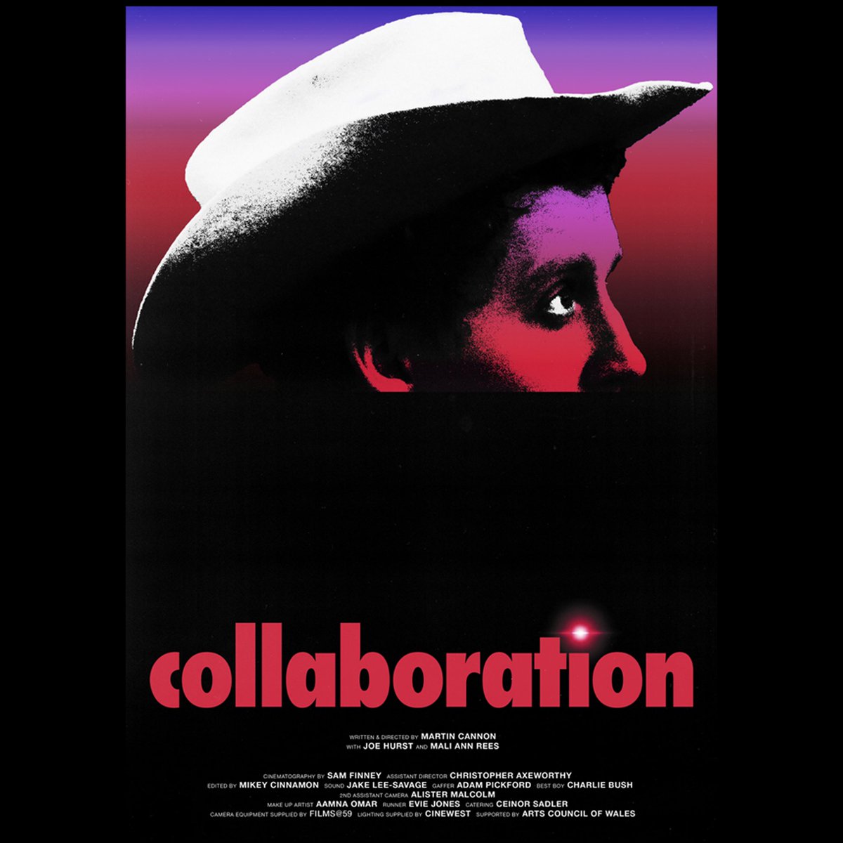 Poster for my new short film ‘Collaboration’. As always, film is a collective effort - the cast &amp; crew pushed this one above and beyond. Excited for people to see Joe Hurst’s and <a href="/maliannrees/">Mali Ann Rees</a> performances. The film will hopefully be starting its festival life soon. #shortfilm