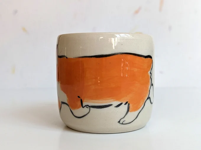 A corgi mug 