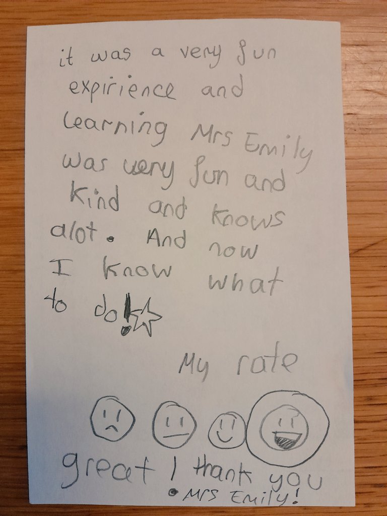 OutlineFirstAid's tweet photo. ⭐️ #minimedics feedback from the Mini Medics themselves ⭐️

#firstaid #firstaidforchildren #firstaidtraining 🩷 https://t.co/AHbCkKn4XQ