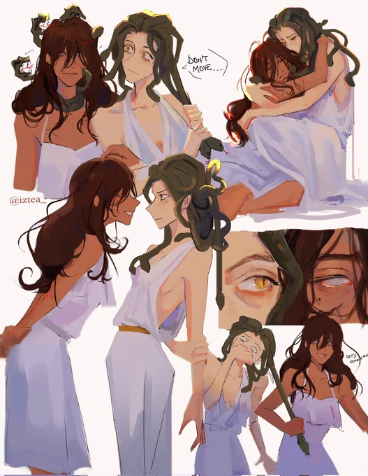 i do this when i have multiple ideas/poses in mind and i can't settle for just one
