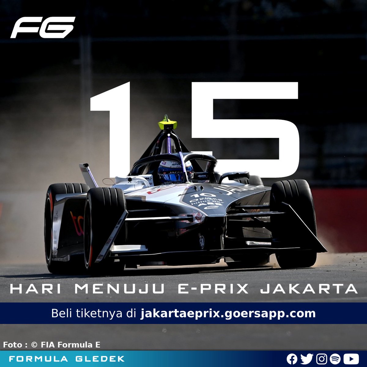 1️⃣5️⃣ HARI MENUJU E-PRIX JAKARTA!

Siapa yang ga sabar balapan di Ancol, angkat tangan ✋

Belum beli tiket? 👉 jakartaeprix.goersapp.com

#FormulaE #ABBFormulaE #JakartaEPrix #FormulaEJakarta @Jakartaeprix
