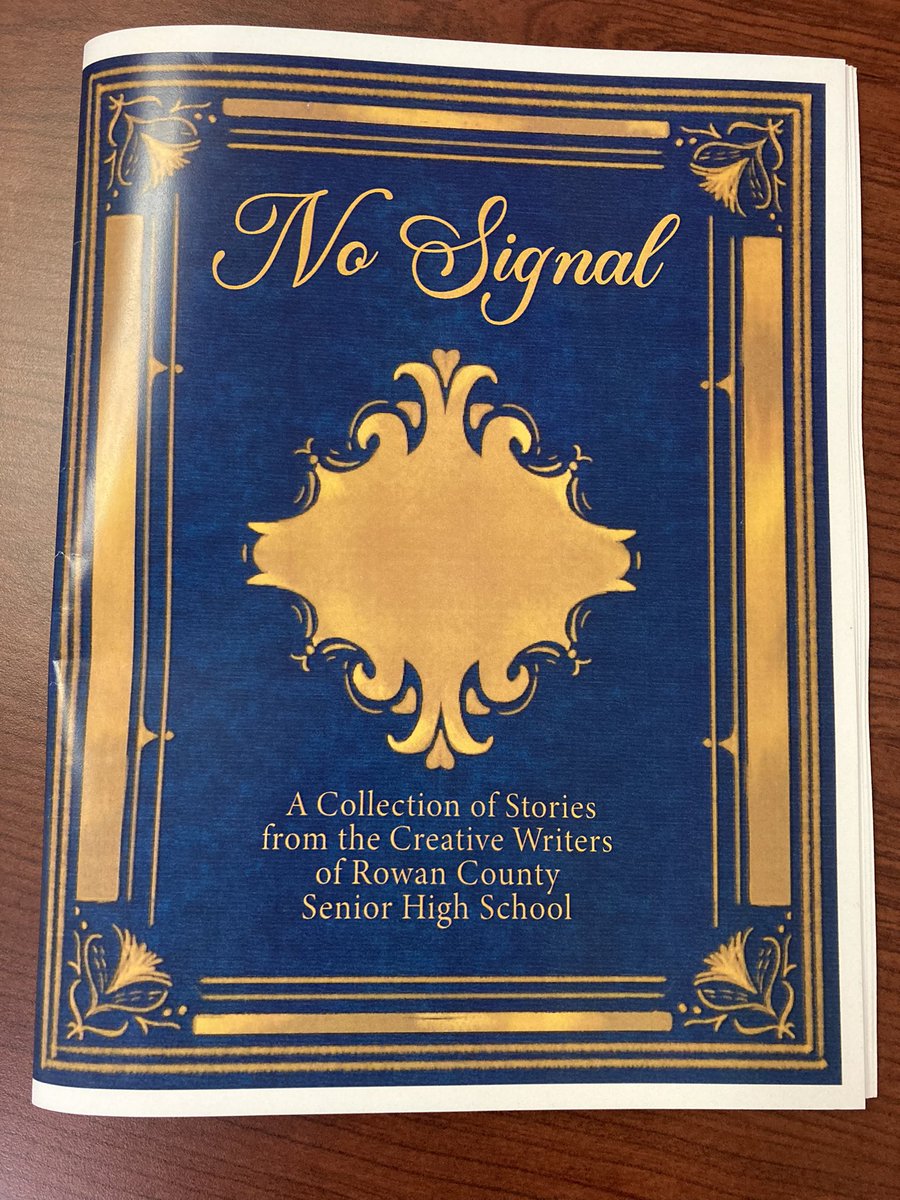 No Signal, a book written by @RCSHSOffices Creative Writing students and published by Valhalla Visuals is hot off the press! Can’t wait to share more about this collaborative project! #rclead