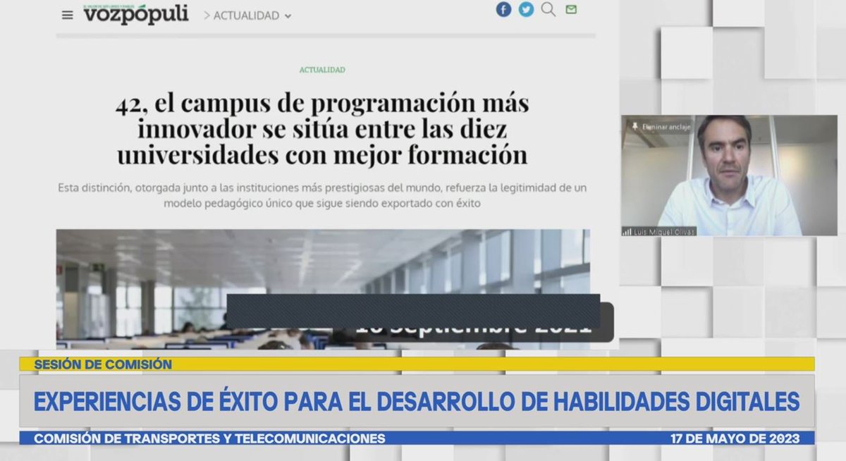 Fundación Telefónica Movistar Chile (@ftmovistarcl) on Twitter photo 📍<a href="/luismicrack/">Luis Miguel Olivas</a>  | Campus 42 es una nueva forma de aprender donde los estudiantes son el centro de las tomas de decisiones. Es adaptarse y evolucionar para superar cualquier reto de hoy y mañana.
👉janus-6.senado.cl/#1684340667 📍<a href="/luismicrack/">Luis Miguel Olivas</a>  | Campus 42 es una nueva forma de aprender donde los estudiantes son el centro de las tomas de decisiones. Es adaptarse y evolucionar para superar cualquier reto de hoy y mañana.
👉janus-6.senado.cl/#1684340667