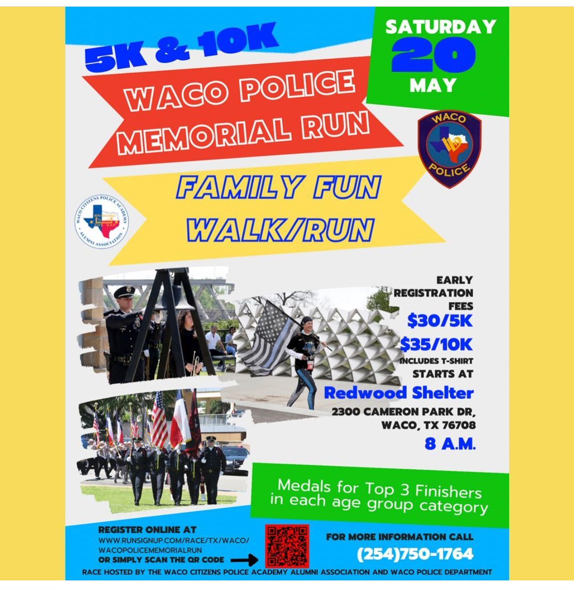 Kibramoa's tweet photo. Register for the Waco Police Memorial Run, THIS Sat May 20. See you there. 👟👟
https://t.co/OZRtxnglKM
#run #running #race #racing #5krun #5krace #10krun #10krace #magnolia #WacoTX #CPAAA #CTXWX #PoliceWeek #PoliceWeek2023 #NationalPoliceWeek 👮 https://t.co/rRZmgPRtnf