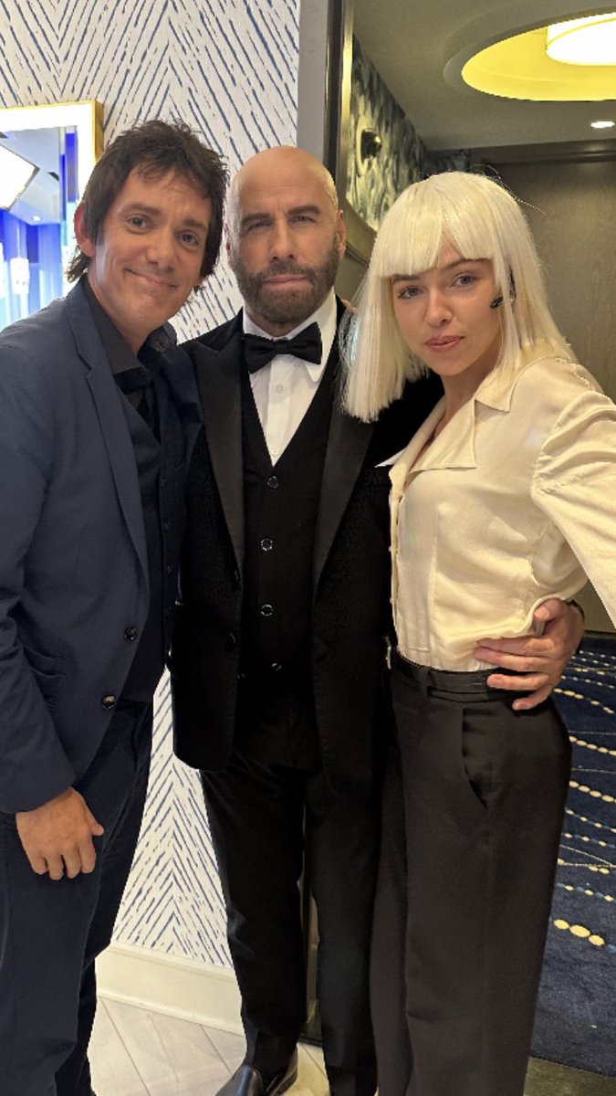 NoelAshman's tweet photo. This is a behind the scenes shot from our #newmovie #cashout2 that I am a #producer on starring #johntravolta #nataliyura #lukashaas #quavo #ginagershon that just wrapped & is a sequel to our film #cashout coming out later this year :) https://t.co/RtnLBOJQQY
