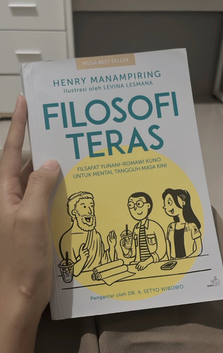 Rifalalania's tweet photo. One Day, One Page Challenge📚
#SmallStepsWithRUBI @RUBIcommunity
Pas banget lagi bertepatan sama hari buku Nasional (17 Mei 2023) aku mau ngasih rekomendasi kalian buku buat dibaca, dan ya siapa si yg ga tau sama buku satu iniii
"Filosofi Teras" https://t.co/okN6DVxa8a