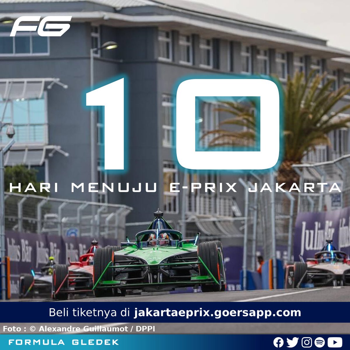 🔟 HARI. CAN'T WAIT 🙌

Belum punya tiket? 👉 jakartaeprix.goersapp.com

#FormulaE #ABBFormulaE #JakartaEPrix #FormulaEJakarta @Jakartaeprix