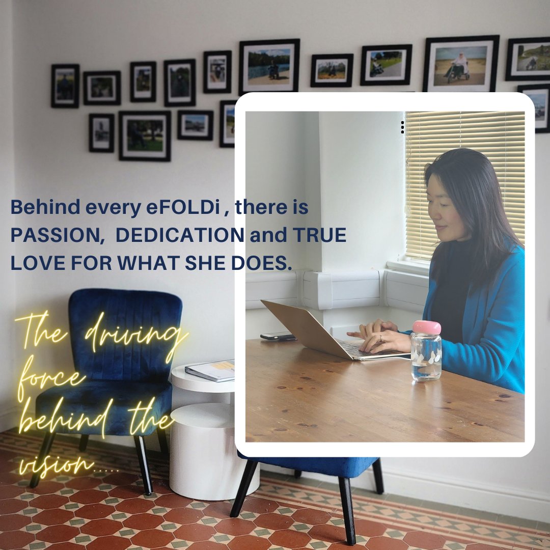 eFOLDi_World's tweet photo. Meet Sumi Wang - the brilliant driving force behind #eFOLDi. Sumi's father is a mobility scooter user &amp; Sumi saw firsthand the limitations of other models Y set out to bring her father's vision to life

Today, her vision has transformed the mobility scooter industry
#thankyou https://t.co/DjPLbFKHIq