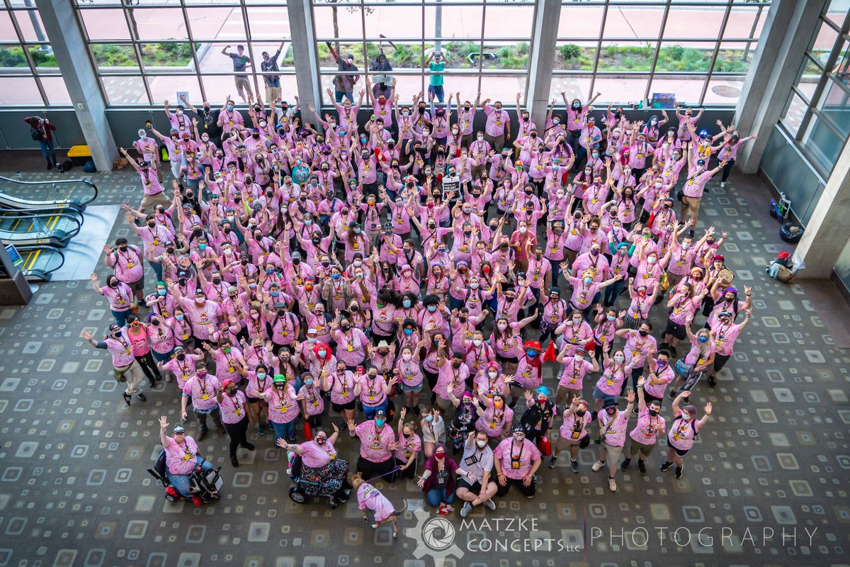 RTXEvent's tweet photo. Whether you’re new, a returning veteran, or have retired RTX Guardian life we appreciate every single one of our Guardians! 

#RTXAustin wouldn’t be the same without you, we’re so excited to see you this July 7th - 9th. 🙌❤️ 

Photo by @PortalBen https://t.co/3Au6bKY8hE