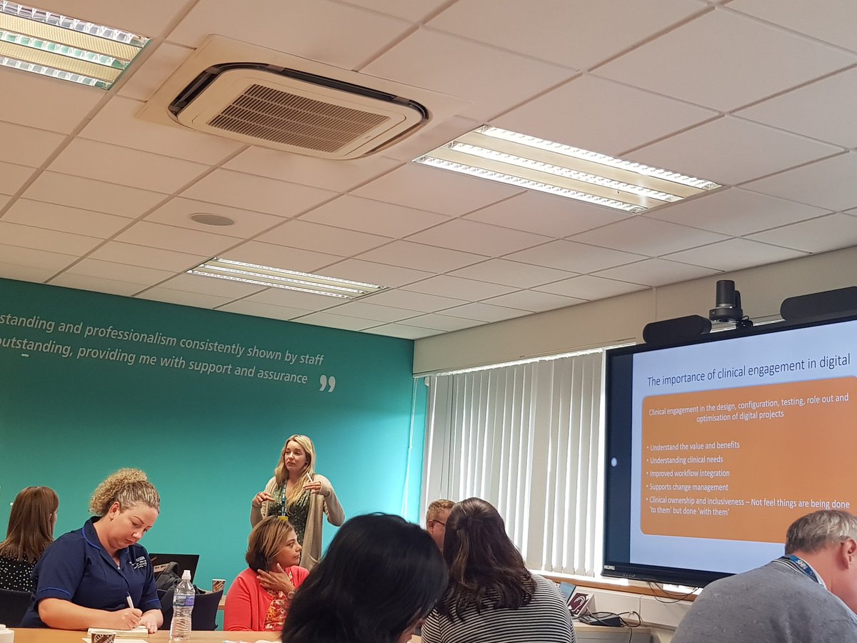 JasmeenIslam's tweet photo. An insightful Clinical Engagement &amp; Leadership Forum led by @PeteDHardy @JenBenRMN @AnushtaS as part of clinical engagement in the Trust's EPR roadmap 
Great discussions &amp; looking forward to the evolution in this journey!
 #digitalhealth #innovation @TPP_SystmOne @cwpnhs https://t.co/3cGuHHV9dM