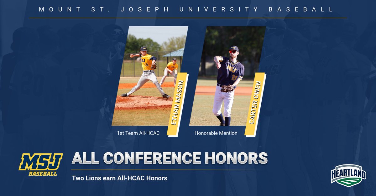🚨 BREAKING 🚨

With the 2023 Baseball All-HCAC Teams announced, Ethan Mason and Carter Owen have earned All-Conference Honors!

bit.ly/3pPEL9R

#DEFENDtheMOUNT #MountUp #ClimbHigher #HeartOfD3