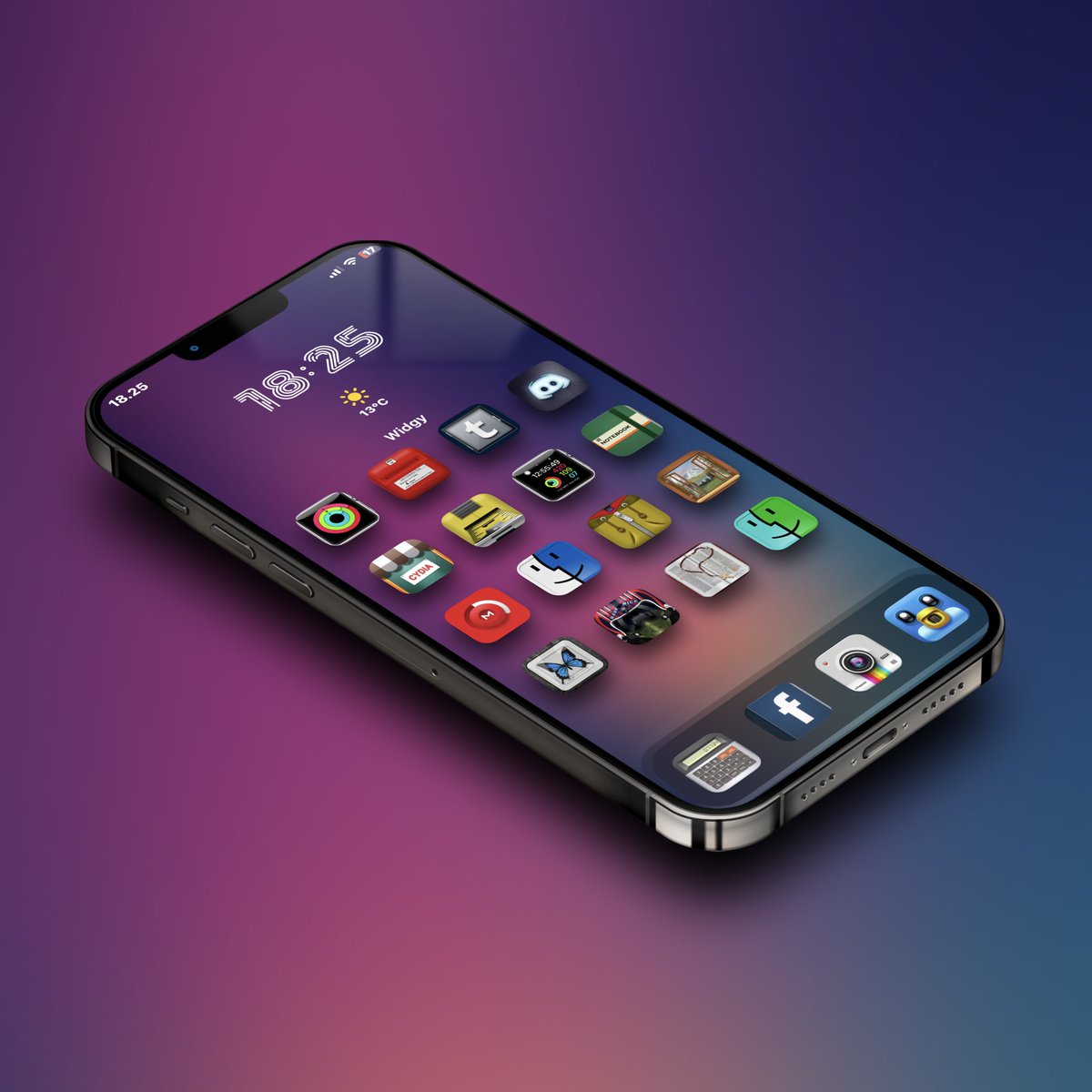 thgr34td4n3's tweet image. #iOS1641a 
#nojailbreak 
#widgy 

• wallpaper @noir_arts 
• widgy @tombowie 
• icons @daddykool666 #orsam 
• mock-up #ScreenshotSL @SeanKly