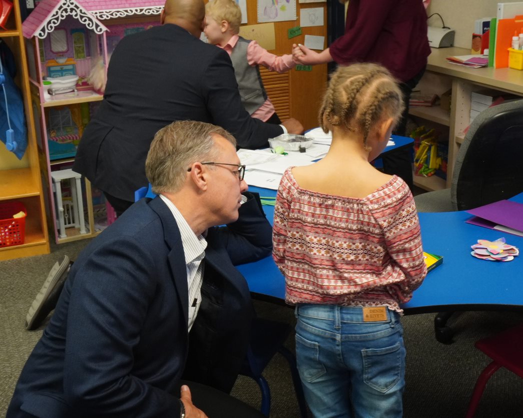 Thank you @StarrElementary in Richmond for having FSSA staff, Sen. Jeff Raatz & Rep. Dr. Brad Barrett in your #OnMyWayPreK class to meet amazing teachers and administrators and the wonderful, young students! It's great to see this program creating lifelong learners in person!!