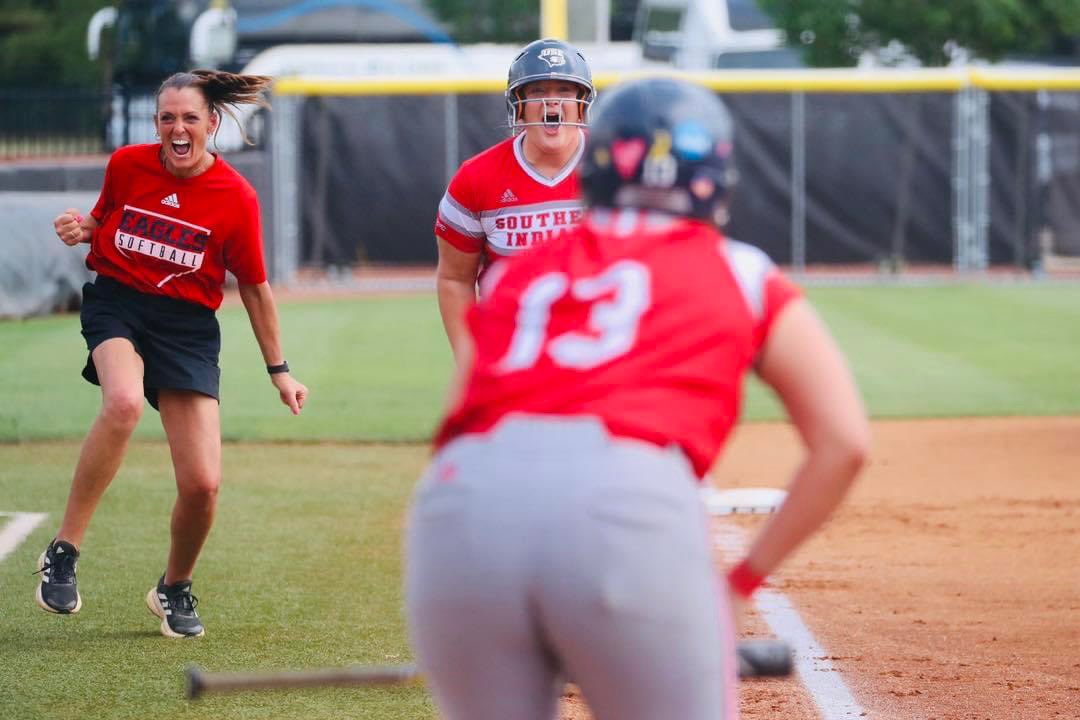 OVCSports's tweet photo. Here's a look at "Championship Smiles" presented by @deltadentaltn from the 2023 OVC Softball Championship🥎 

#OVCit | #OVC75 https://t.co/spvL1iO0mr
