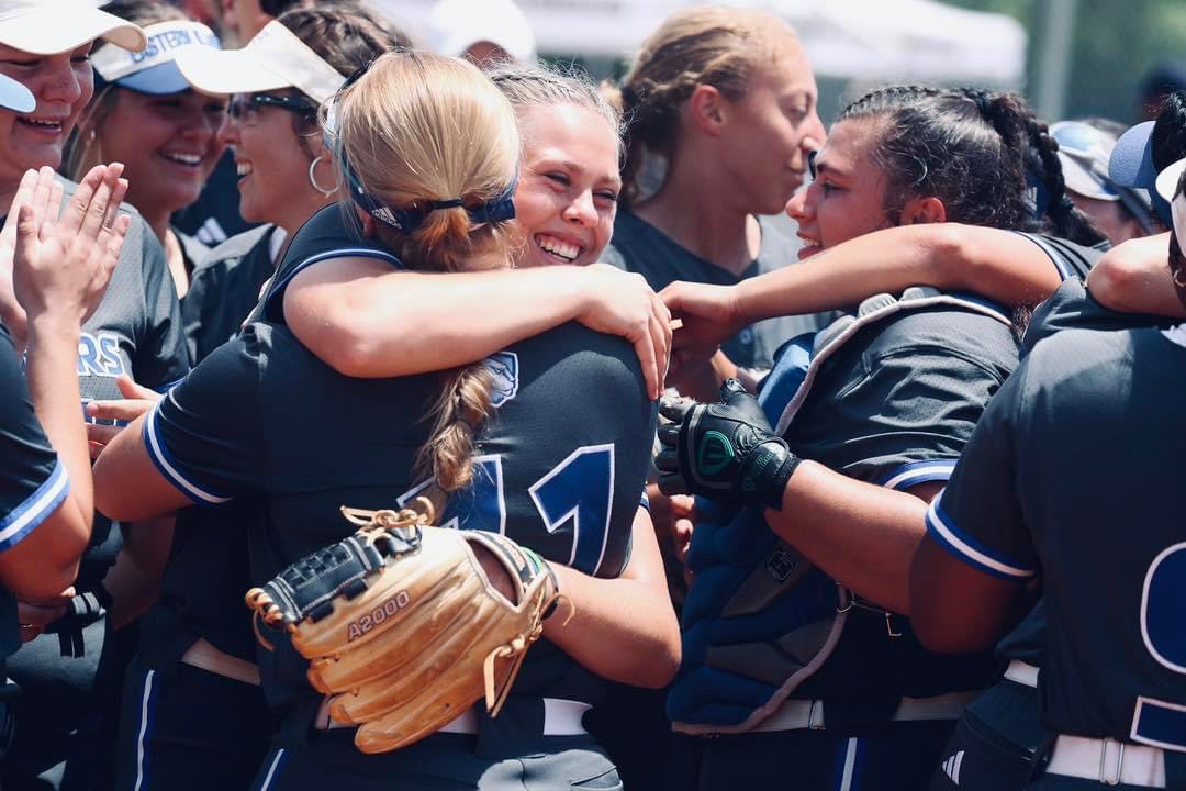 OVCSports's tweet photo. Here's a look at "Championship Smiles" presented by @deltadentaltn from the 2023 OVC Softball Championship🥎 

#OVCit | #OVC75 https://t.co/spvL1iO0mr