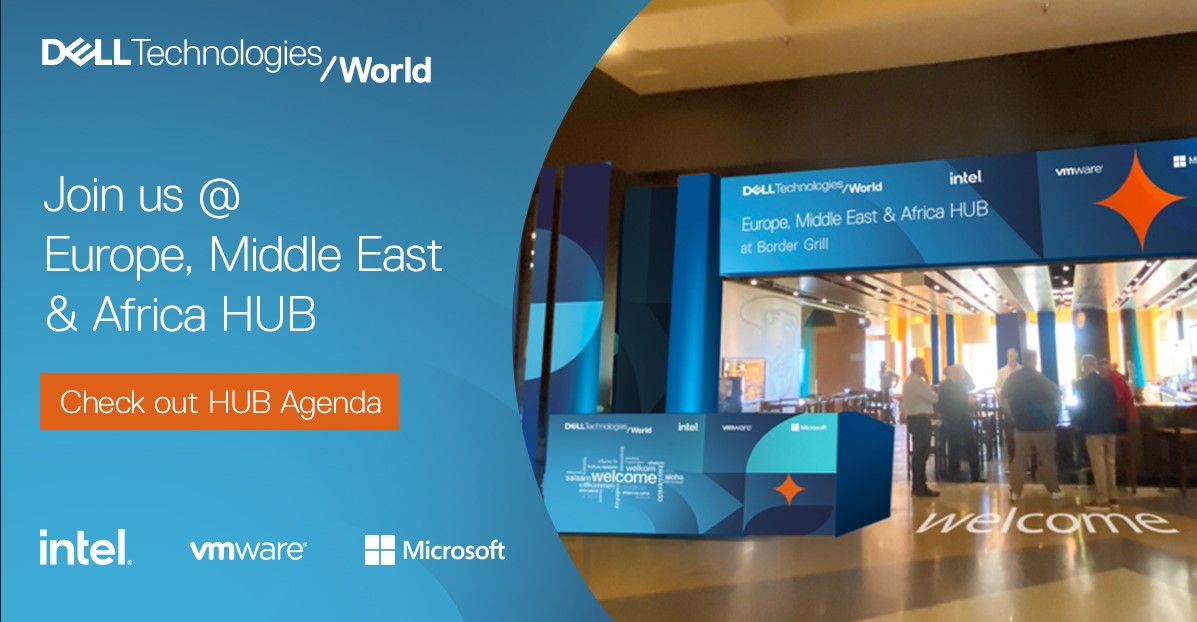 #DellTechWorld: Get ready for an event full of energy, inspiration, fun, and everything your business needs to accelerate digital transformation.

Join us at Dell Technologies World,  May 21 to 25 in Las Vegas!

Check out the events @ The HUB Agenda 
dell.to/42rWNNE