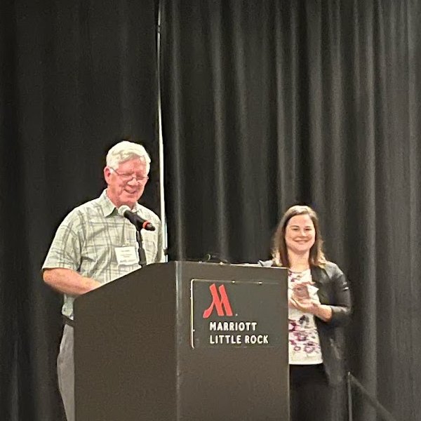 UAMS_Biochem's tweet photo. Congratulations to Jessica Kelliher who won the award for the best student poster at the Winthrop P. Rockefeller Cancer Institute retreat. @BrianKoss @uamscancer @uamshealth https://t.co/FDO92B78ia