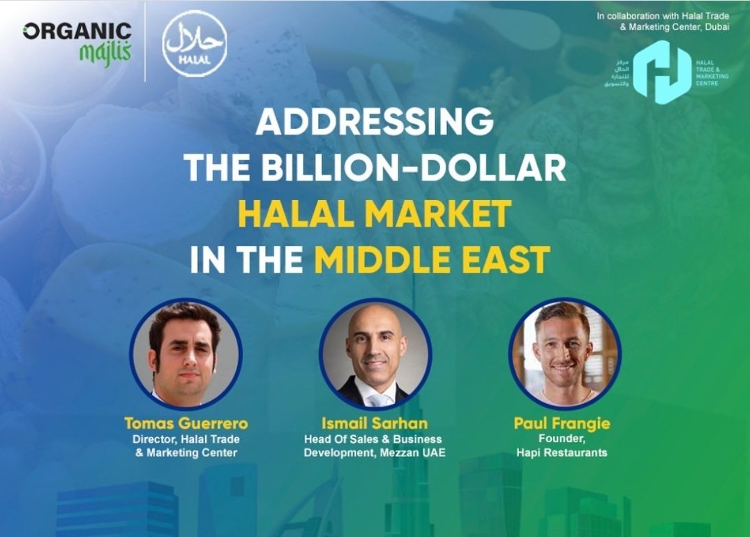 IsmailSerhan's tweet photo. I am pleased to announce that I will be among the Distinguished Panelists to discuss the opportunities in the halal market for Organic and Natural companies in the MENA region!
Register to attend: https://t.co/UTQpNshLSg
#organic #HALAL #Natural #UAE #Food https://t.co/bjrGMMvXg0