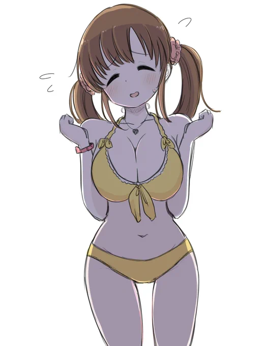 暑いからとときんの水着で供養・・