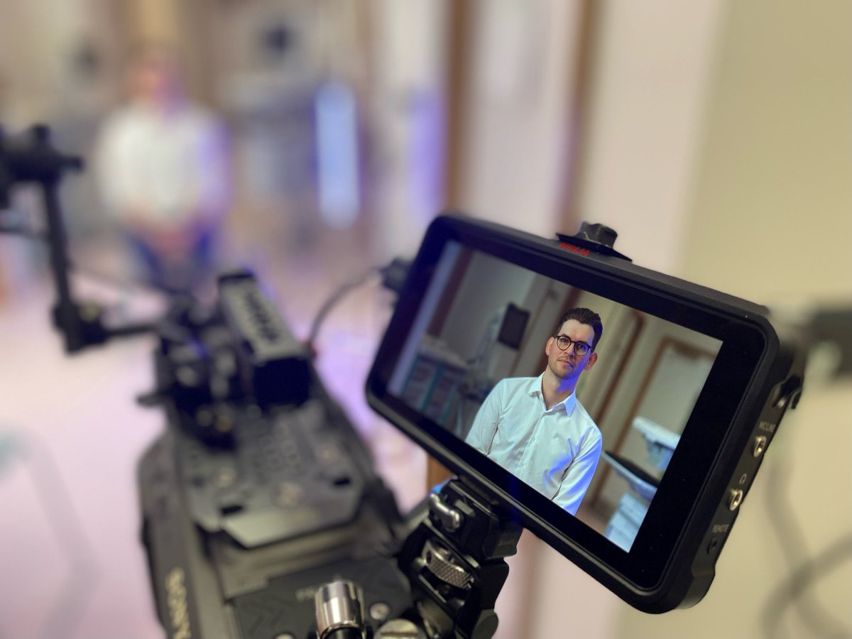 nickthatcher's tweet photo. A fascinating day’s filming @MKHospital with @OracleHealth @CernerUK about the power of data in improving insights and outcomes in healthcare for an @ITNBusiness programme celebrating 75 years of our health service. Launching 14th June #NHS75 https://t.co/ZAothN8zZB