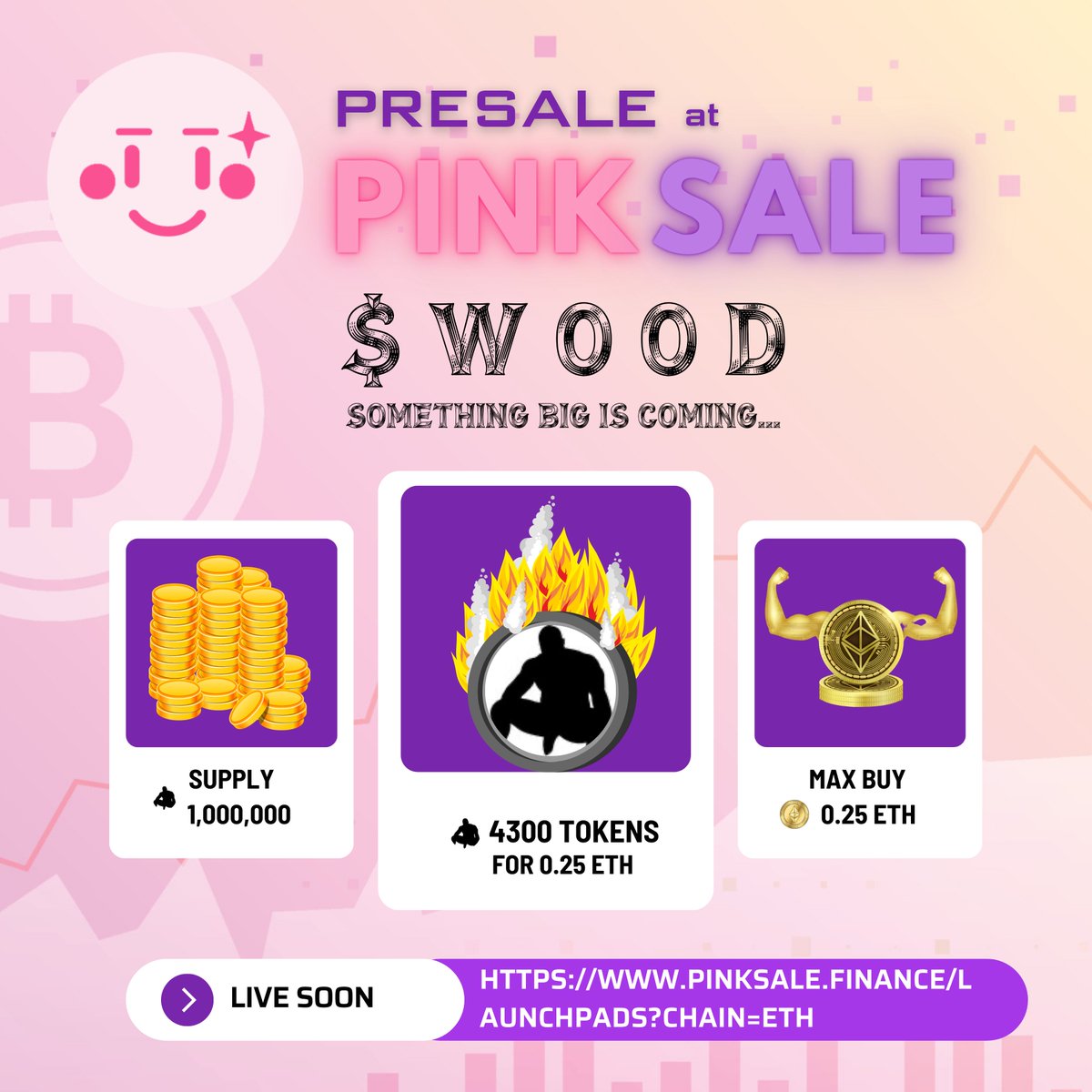 WoodMemeToken's tweet photo. Presale will be launching today on PinkSale. Be ready guys to participate and get your bags full with $wood.
#Wood #WoodSittingOnAbedToken #CryptoCommunity #cryptomarket #binance #ETH #CMC https://t.co/03FYuiDJPc