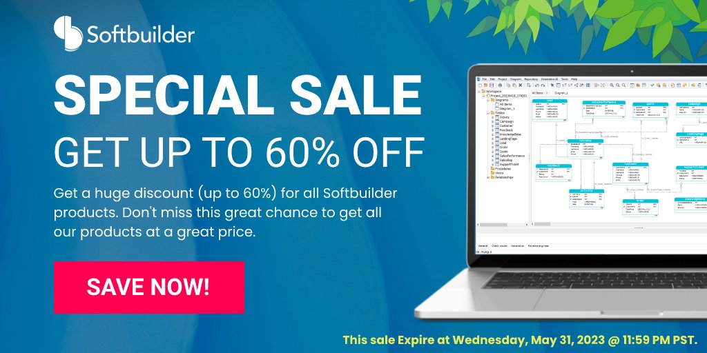softbuilder1's tweet image. 🎉 Don&apos;t miss out on our incredible sale! Enjoy up to 60% off on all #SoftBuilder products until May 31st. 💥 Upgrade now and boost your productivity like never before! 💪 Hurry, the clock is ticking! ⏰ 
soft-builder.com/special-sale-u…
#SpecialSale #LimitedTimeOffer #AItools