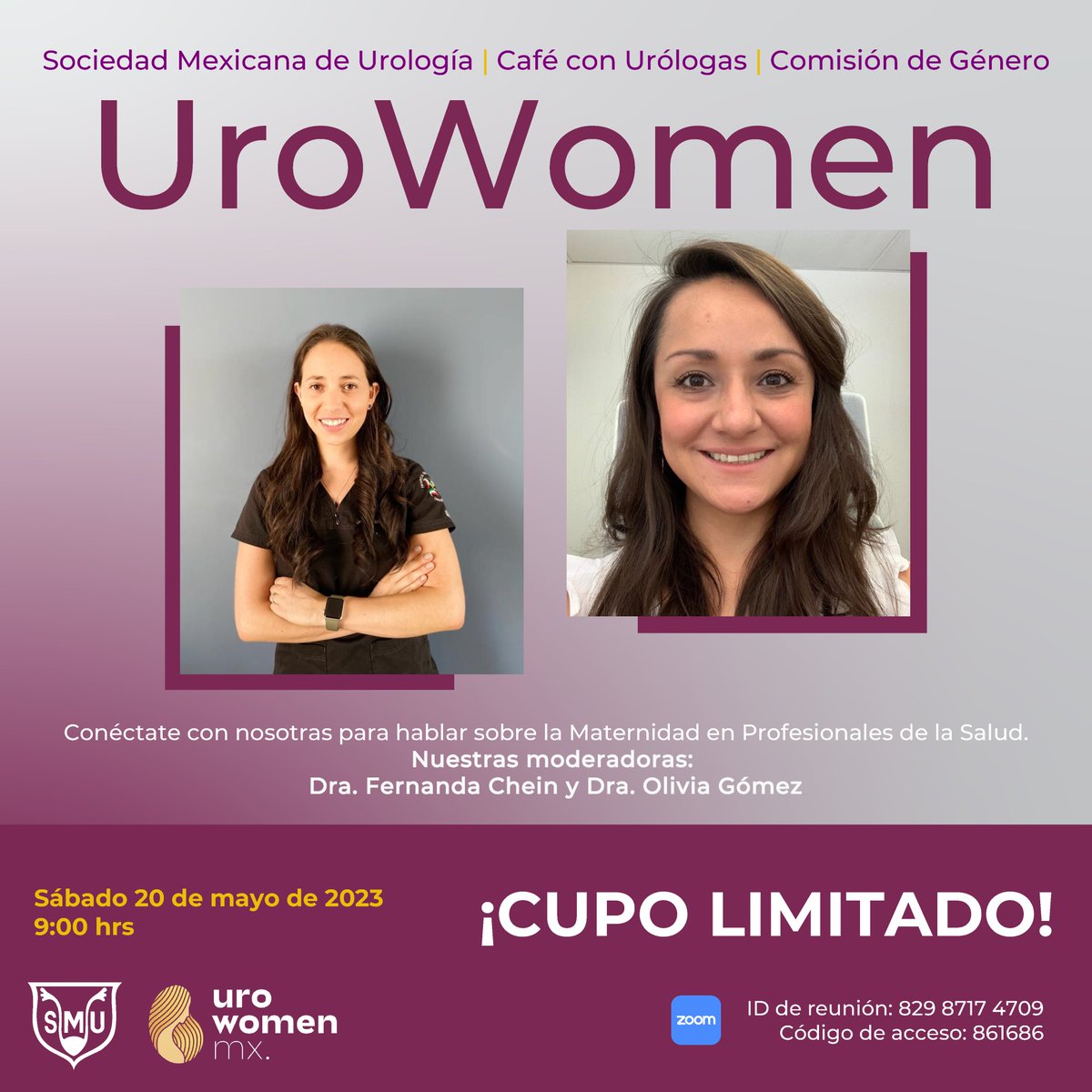 smumexico's tweet photo. ✅ ¿Sabías qué cada vez se incrementa más el número de mujeres en la práctica médica? 

⚠️ Acompáñanos éste sábado en una plática especial donde hablaremos sobre la maternidad en profesionales de la Salud.

📆 Sábado 20 de Mayo
⏰9:00 AM

¡CONÉCTATE!
👉 https://t.co/hhUJqzw4oD https://t.co/r3PkRtdrek