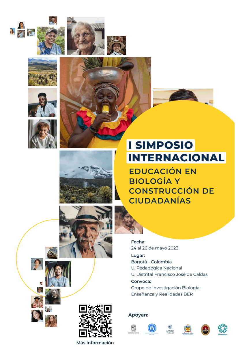 ciup_upn's tweet photo. El @ciup_upn , invita a la @comunidadUPN @udistrital a participar en el I Simposio internacional educación en Biología y construcción de ciudadanías que se realizará del 24 al 26 de mayo, escanea el código QR para conocer la programación. Te esperamos 👉: https://t.co/5Y8p5XpKVM
