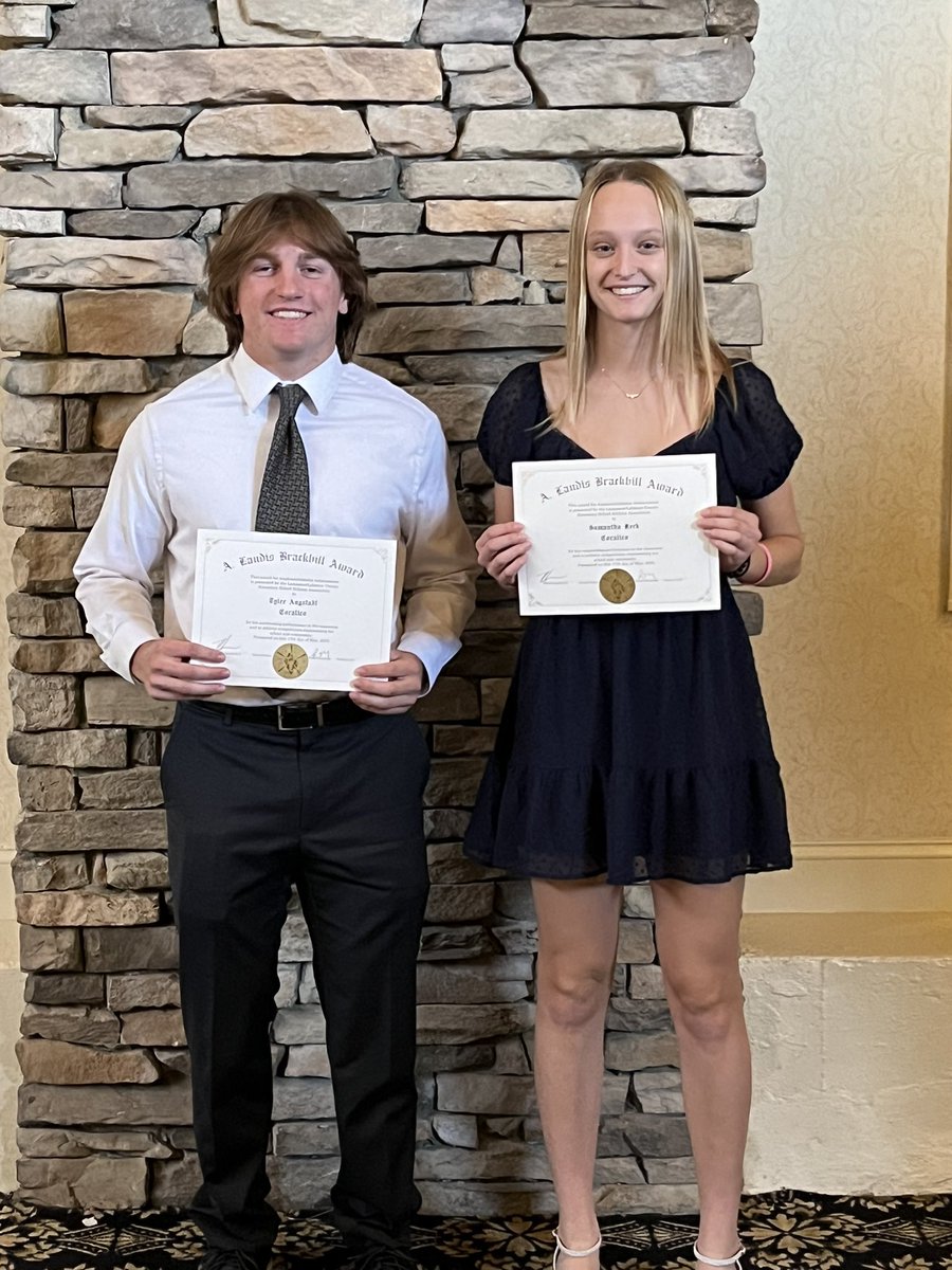 CocalicoSports's tweet photo. Congratulations to Samantha Keck and Tyler Angstadt on being nominated as the Cocalico representatives for A. Landis Brackbill Award.

We are extremely proud of you. 

#Eaglepact https://t.co/kgCCrVHlyB