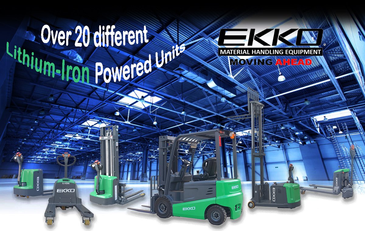 Here at EKKO  we have many lithium options.  Lithium batteries not only charge faster but last longer!
Jamie@ekkolifts.com
(626)217-7490
ekkolifts.com
#ekko #lithium #reachtruck #orderpicker #forklift #stackers #palletjacks #rideonpalletjack #counterbalance
