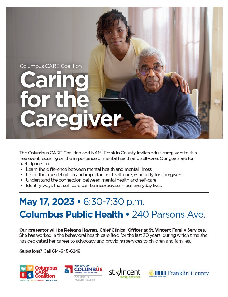 Trauma-Informed Awareness Week continues! Join partners at Columbus Public Health TONIGHT to learn how to use cutting edge science to care for yourself while caring for others. Hope to see you there! ❤️🧠⚕️