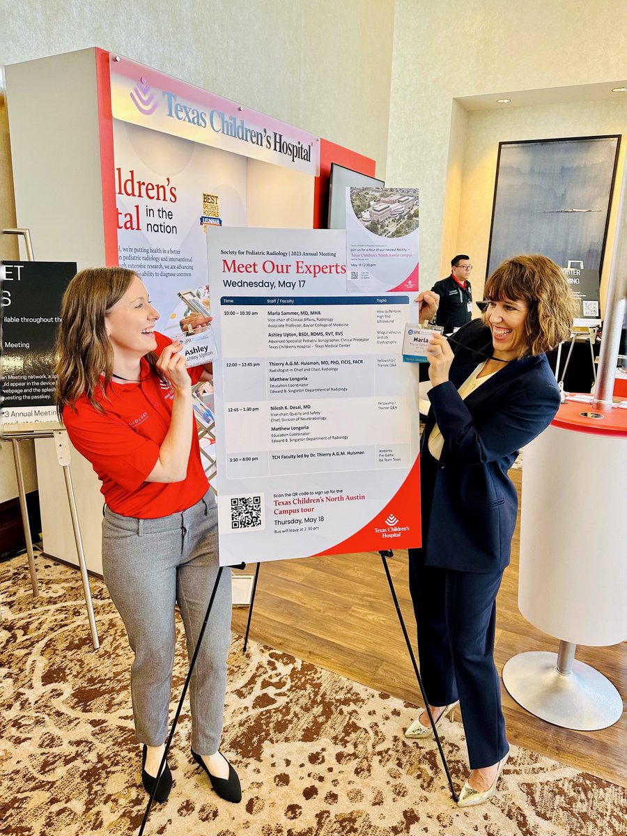 Marla Sammer, MD, MHA, FAAP (@marlasammer) on Twitter photo What a blast presenting with superstar sonographer <a href="/aupton8/">Ashley Upton</a>
at #SPR2023! 📸🔍 We rocked the booth 🤩 Proud to be part of the awesome team <a href="/TCHRadiology/">Texas Children's Radiology</a> pushing the boundaries of medical imaging!
#HelloUltrasound <a href="/SocPedRad/">The Society for Pediatric Radiology</a>
#ImagingOurFuture What a blast presenting with superstar sonographer <a href="/aupton8/">Ashley Upton</a>
at #SPR2023! 📸🔍 We rocked the booth 🤩 Proud to be part of the awesome team <a href="/TCHRadiology/">Texas Children's Radiology</a> pushing the boundaries of medical imaging!
#HelloUltrasound <a href="/SocPedRad/">The Society for Pediatric Radiology</a>
#ImagingOurFuture