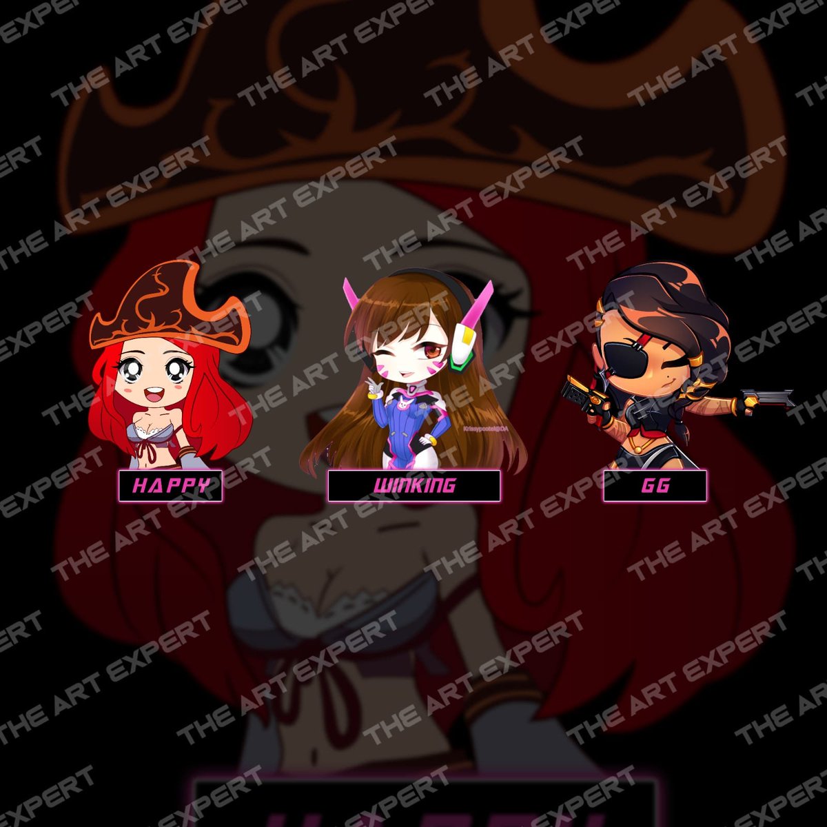 onetricdva's tweet photo. yall got some emotes done by @graphicsueen can't wait to use them this weekend on stream. it was great working with them that I plan on working with them more. yall should check them out @graphicsueen https://t.co/2a6alpytSK