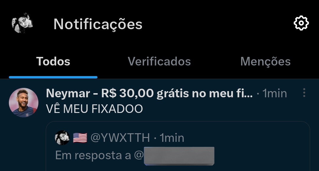 VAI SE FUDE NEYMAR, NÃO QUERO 30 REAIS ENFIA ELES NO SEU CU QUE PERTURBAÇÃO DO CARALHO
