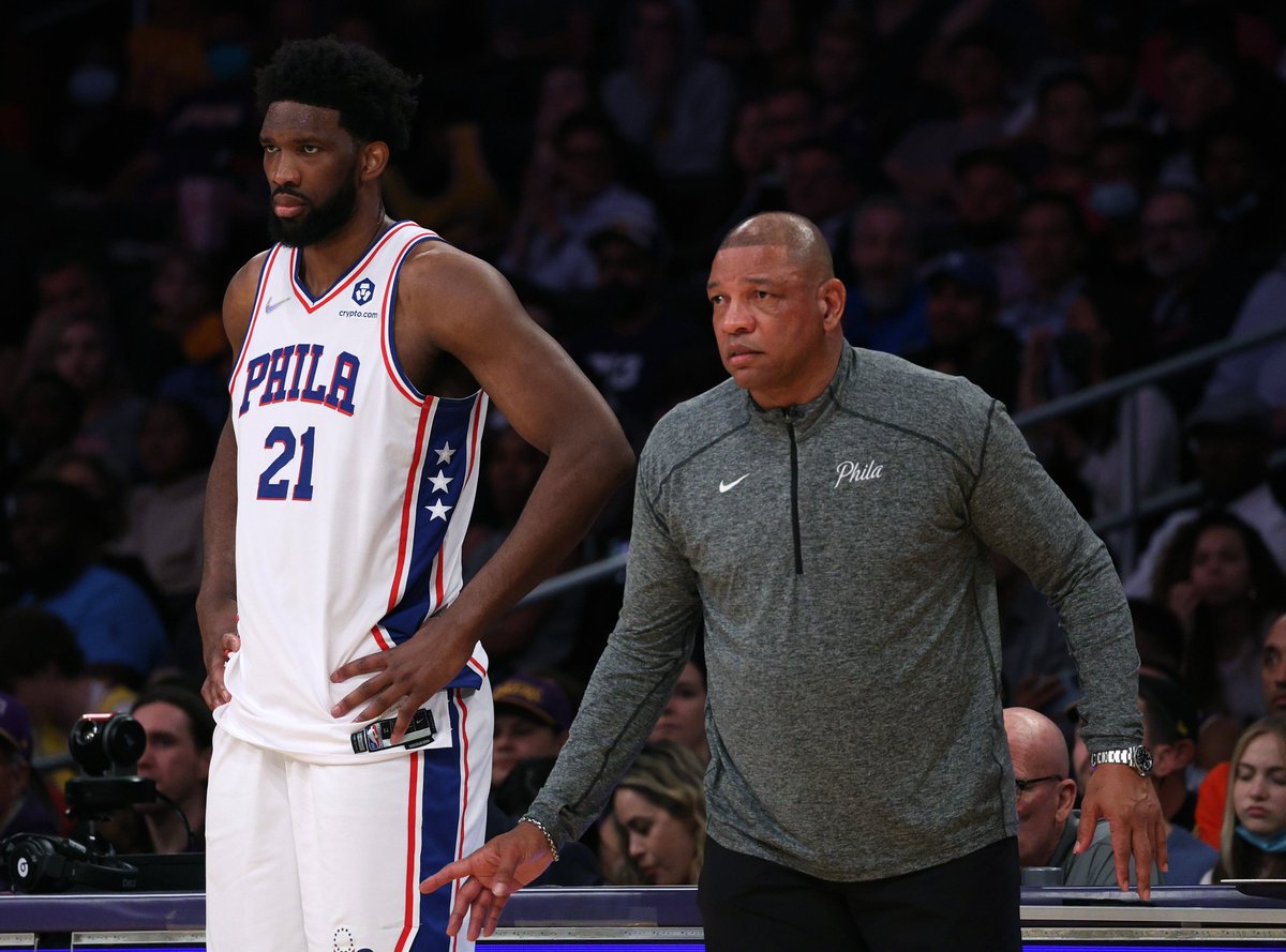 SportsRadioWIP's tweet photo. Daryl Morey confirms that Joel Embiid was upset with the Sixers' decision to fire Doc Rivers. https://t.co/lxYvVNeNGf