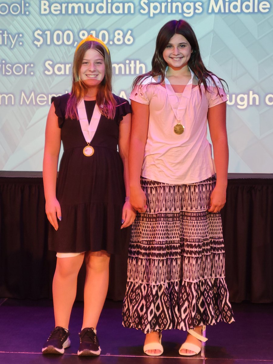 Congratulations to our BSMS teams for winning the central PA region Stock Market Game! Jackson, Tristan, and Noah earned 🥇, and Tallulah and Ava took 🥉#WEarebermudian