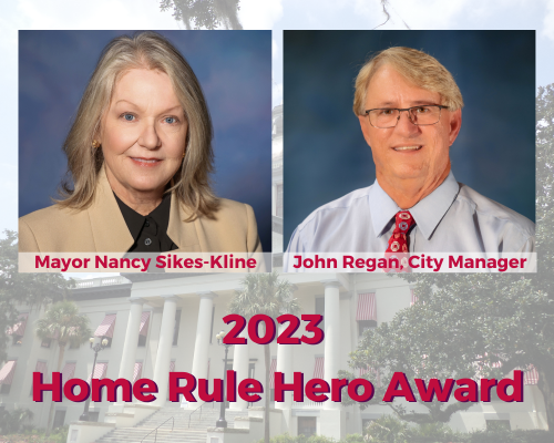 CityStAug's tweet image. Congratulations and John Regan, City Manager, for being recognized with the 2023 Home Rule Hero Award for their hard work and advocacy efforts during the 2023 Legislative Session by @FLCities! Full story: bit.ly/3pMSnTd #CityStAug #HomeRuleHero