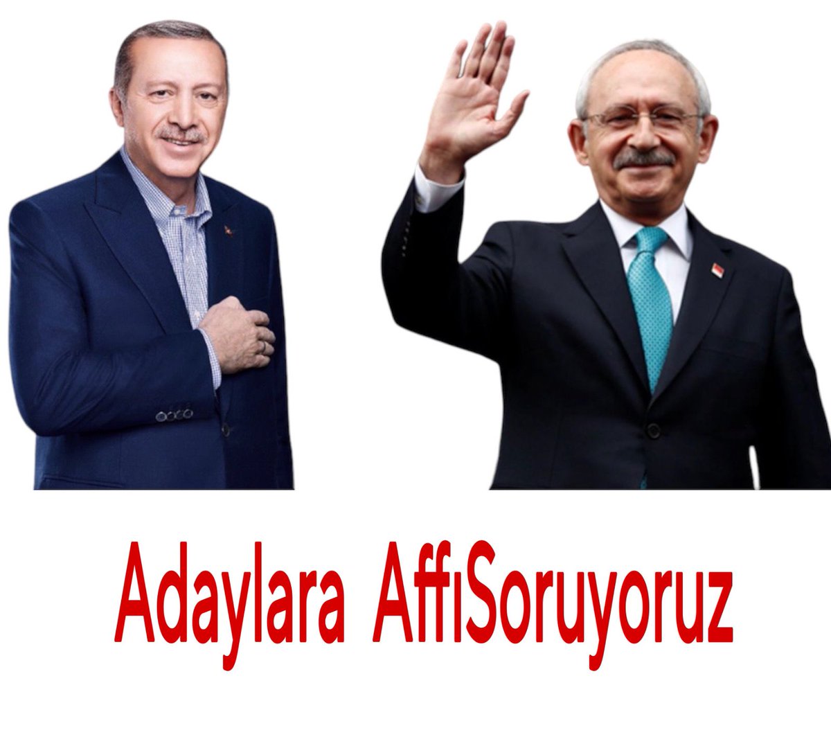 Sn <a href="/RTErdogan/">Recep Tayyip Erdoğan</a> sn <a href="/kilicdarogluk/">Kemal Kılıçdaroğlu</a> 
İttifaklara yaptığınız katkının size siyaseten bir faydası olduğunu zannetsenizde bu sandık sonuçlarına farklı yansıdı. Bir çok partiden fazla oyumuz var milyonlarca aileye bir cevabınız varmı ? Adaylara AffıSoruyoruz