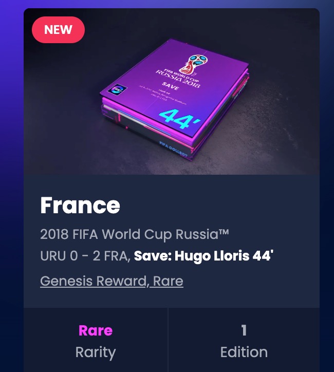 jacekdudzic's tweet photo. Nice gift from #FIFA - RARE #NFT as a #GenesisReward #algofam #football https://t.co/sXymswGyKx