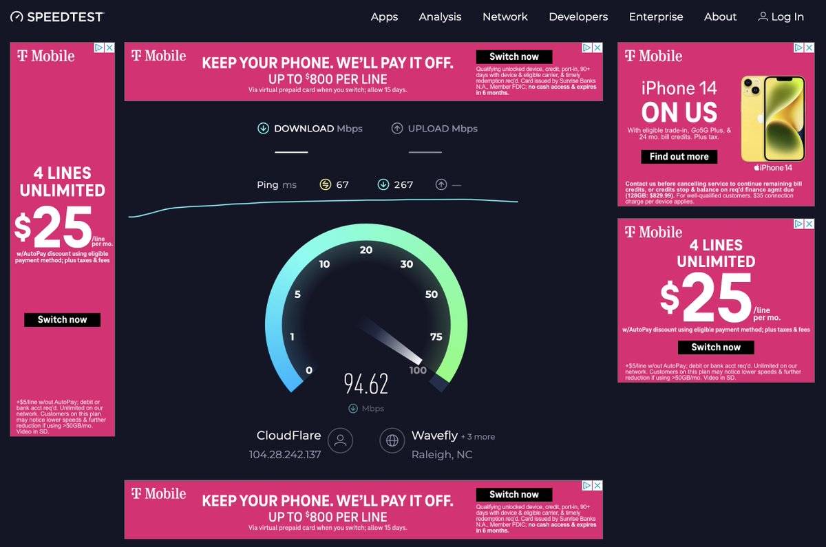 Does anyone know when Speedtest.net became Times Square?