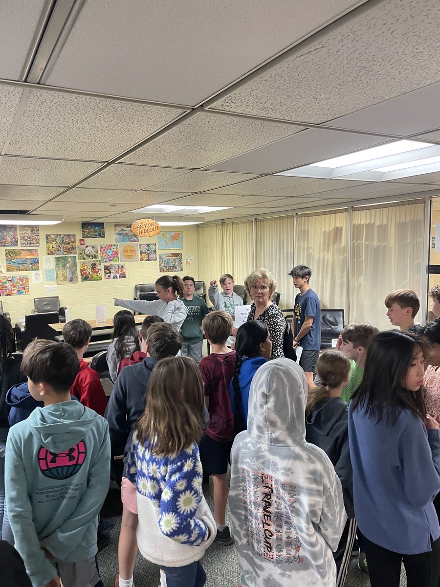 Today, the 5th graders began their middle school years visiting Harmon, touring the school and learning so much about their future academic destination. Welcome class of 2030!  #UnitedGreenmen
